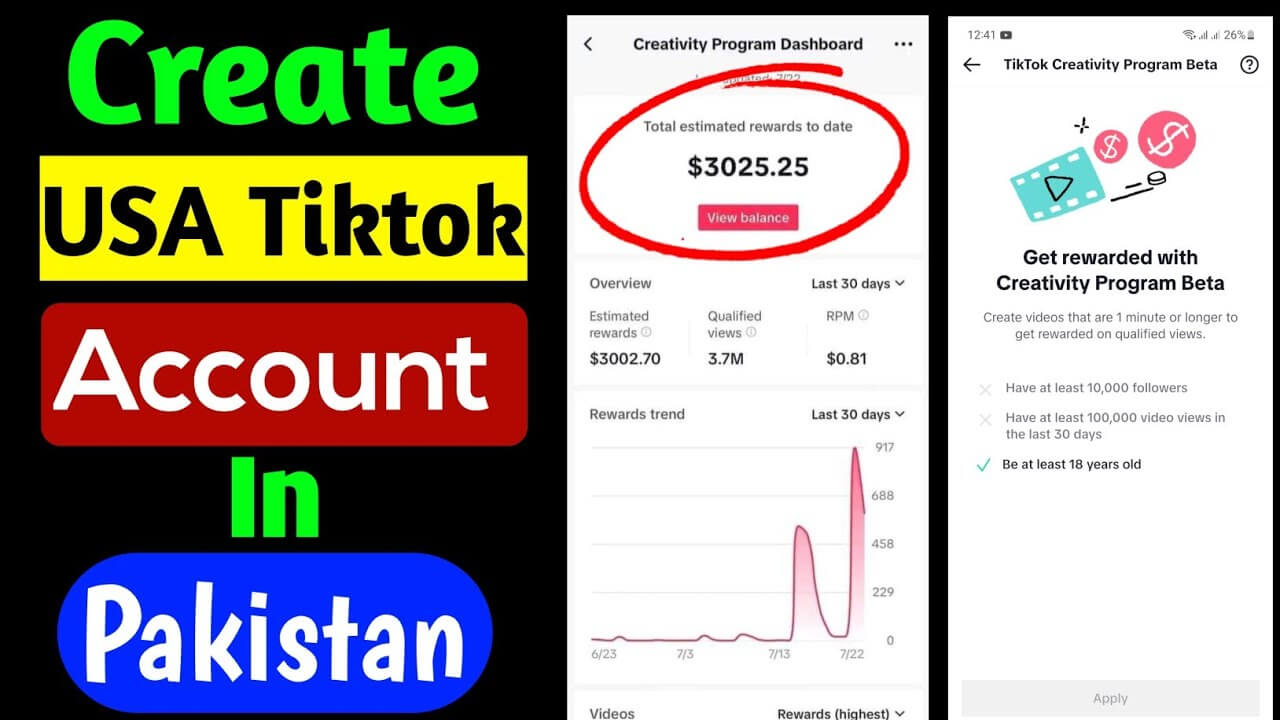 How to Create a UK or USA TikTok Account in Pakistan