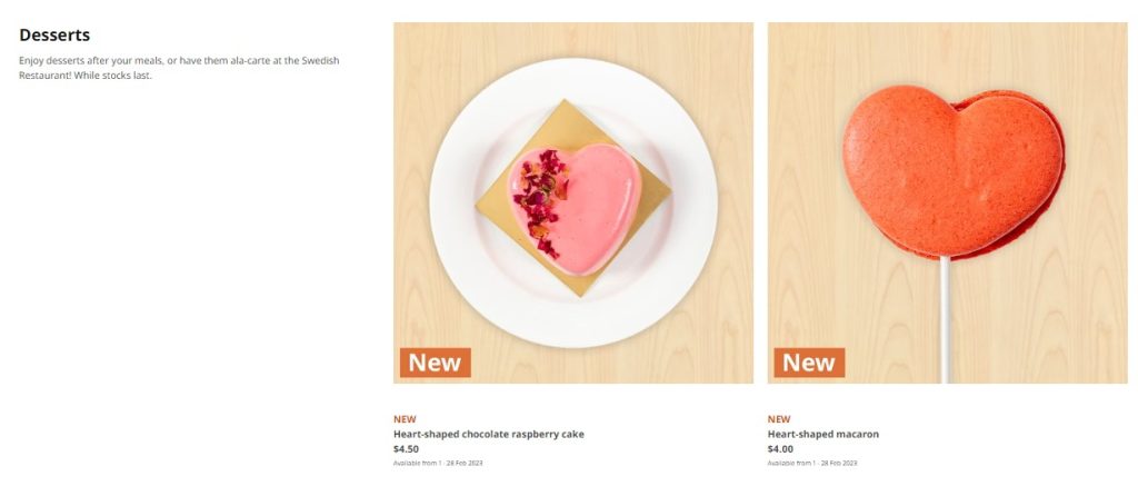 Ikea Menu Desserts
