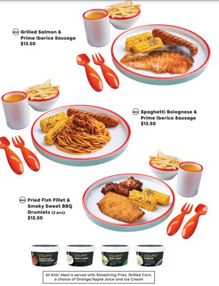Collin's Kids Meal Menu with Price