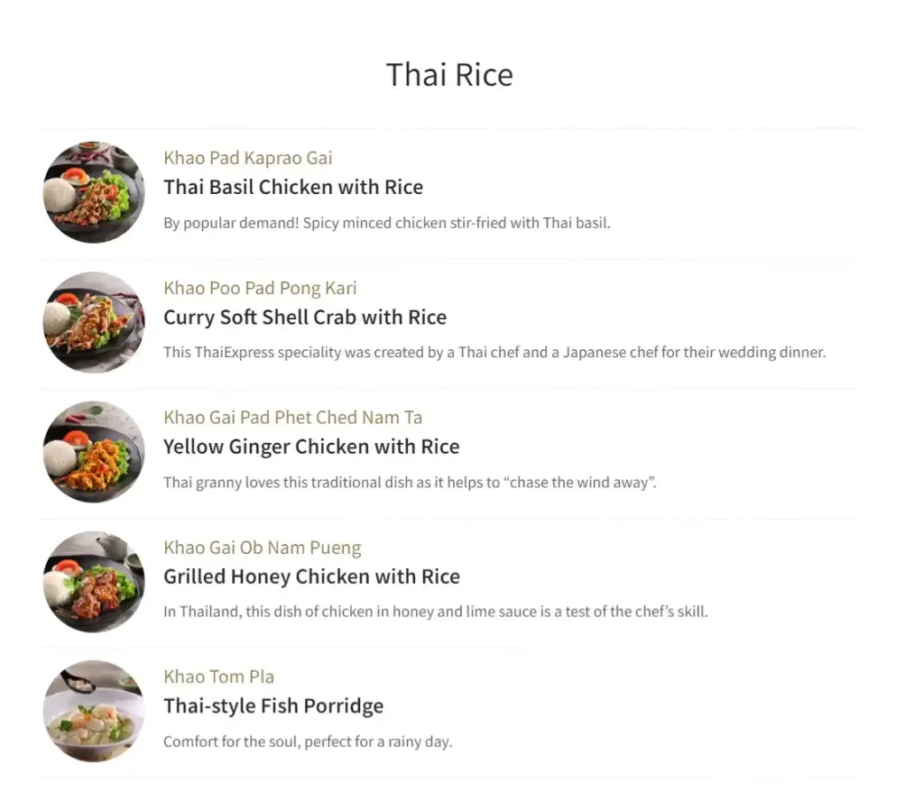 Thaiexpress Thai Rice Price