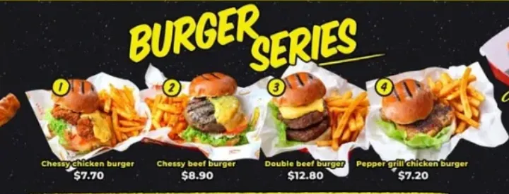Fatty Bom Bom Burger & Roll Series Menu Singapore