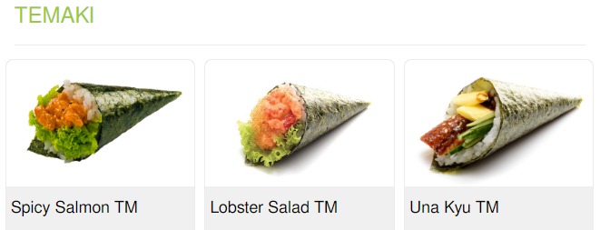 Sakae Sushi Temaki Menu Price